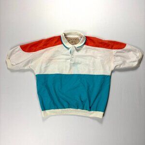 Vintage Pierre Cardin Mens Polo Shirt Striped Sz L Retro